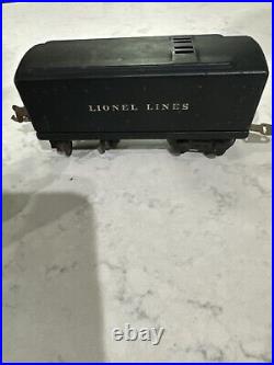 Lionel Prewar 1688 / 1689T Gray Torpedo Steam Locomotive RUNS Nice