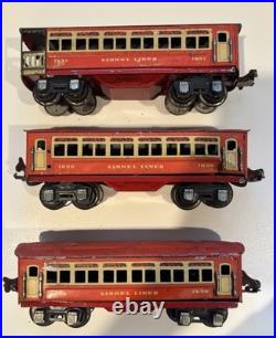 Lionel Prewar 1689E Steam Passenger Train Set with Track Untested