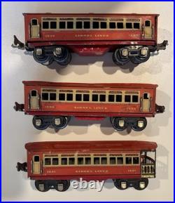 Lionel Prewar 1689E Steam Passenger Train Set with Track Untested