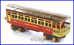 Lionel Prewar 1690 1690 1691 Red with Tan Passenger Cars 1933-40