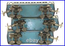 Lionel Prewar 1692 1692 1693 Blue with Tan Passenger Cars Made 1939 only