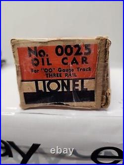 Lionel Prewar 1939 00 Gauge Rail Shell Oil Car 0025. Sepx 8126