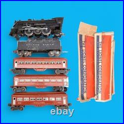 Lionel Prewar 224E Locomotive 2224W Tender 2642 2643 Passenger Cars Train Set
