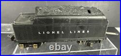 Lionel Prewar 225E Locomotive and 2235W Tender in VG