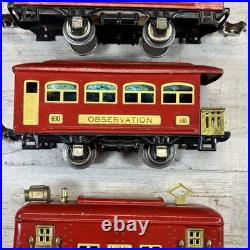 Lionel Prewar 248 Locomotive O Gauge 629 630 Passenger Train Set