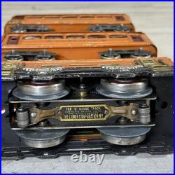 Lionel Prewar 248 O Gauge Orange Electric Tin Loco 603 604 Passenger Set 1920s
