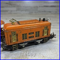 Lionel Prewar 248 O Gauge Orange Electric Tin Loco 603 604 Passenger Set 1920s