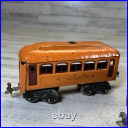 Lionel Prewar 248 O Gauge Orange Electric Tin Loco 603 604 Passenger Set 1920s