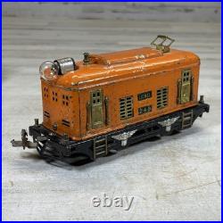 Lionel Prewar 248 O Gauge Orange Electric Tin Loco 603 604 Passenger Set 1920s