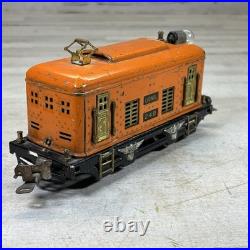 Lionel Prewar 248 O Gauge Orange Electric Tin Loco 603 604 Passenger Set 1920s
