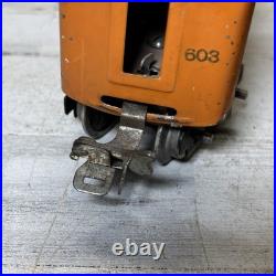 Lionel Prewar 248 O Gauge Orange Electric Tin Loco 603 604 Passenger Set 1920s