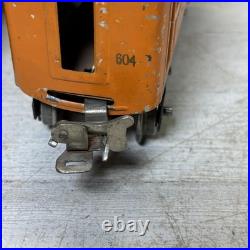 Lionel Prewar 248 O Gauge Orange Electric Tin Loco 603 604 Passenger Set 1920s