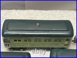 Lionel Prewar 259E Locomotive & Tender 3-Car Passenger Set Misspelled O-GUAGE