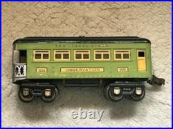 Lionel Prewar 259E Locomotive & Tender 3-Car Passenger Set Misspelled O-GUAGE