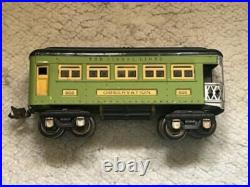 Lionel Prewar 259E Locomotive & Tender 3-Car Passenger Set Misspelled O-GUAGE