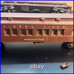 Lionel Prewar 2623 Manhattan 3 Passenger Cars Madison-Type /22 Train Cars