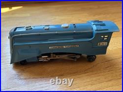 Lionel Prewar 265E Blue Streak Steam Engine And Passenger Cars 618,619 and 637