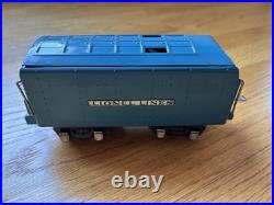 Lionel Prewar 265E Blue Streak Steam Engine And Passenger Cars 618,619 and 637