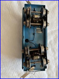 Lionel Prewar 265E Blue Streak Steam Engine And Passenger Cars 618,619 and 637