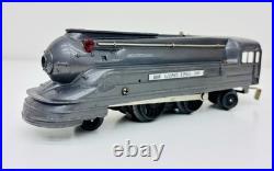 Lionel Prewar 2-4-2 Gunmetal Gray Torpedo Steam Locomotive 1688 with Tender Tested