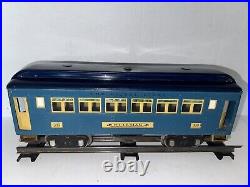 Lionel Prewar 309 St. Gauge 2-tone Blue Lighted Pullman Car-restored