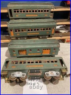 Lionel Prewar 332 339 341 339 Baggage / Pullman / Observation Cars