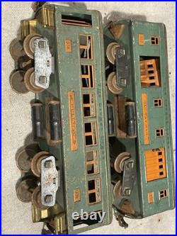 Lionel Prewar 332 339 341 339 Baggage / Pullman / Observation Cars