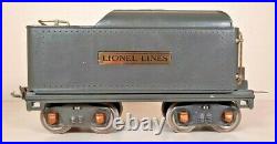 Lionel Prewar 385E Gunmetal/Nickel Trim & 385 Tender