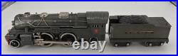 Lionel Prewar 385E Standard Gauge 2-4-2 Steam Locomotive & Whistle Tender