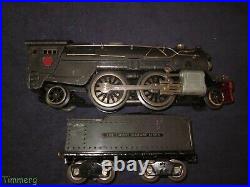 Lionel Prewar 385E Standard Gauge Steam Locomotive & 385W Original Nice