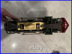 Lionel Prewar 390E Standard Gauge Green 2-4-2 Engine and Tender All Original