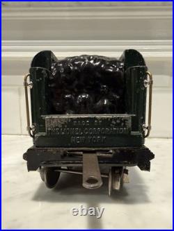 Lionel Prewar 390E Standard Gauge Green 2-4-2 Engine and Tender All Original