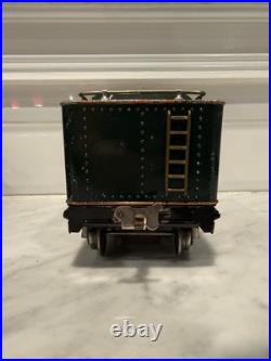 Lionel Prewar 390E Standard Gauge Green 2-4-2 Engine and Tender All Original