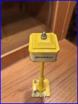 Lionel Prewar 57 Yellow Boulavard Lamp Post All Original Nice! Tested