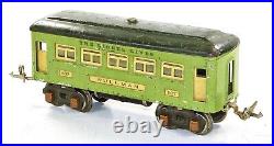 Lionel Prewar 607 607 608 2-Tone Green Passenger Cars 1926-27
