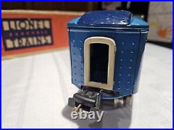 Lionel Prewar 615 Blue Comet Baggage Car In Super Nice Condition With P/box