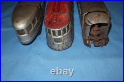 Lionel Prewar #616E Flying Yankee Passenger Set #616, #617 & # 618 with Red Top