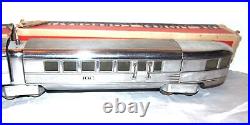 Lionel Prewar 618 619 Chrome Passenger Cars for Silver Streak Set! VERY CLEAN