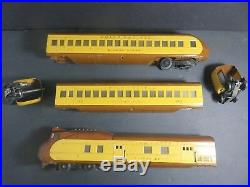 Lionel Prewar 751E UP Streamlined Passenger Set 752E, 753,754 O Gauge Trains Set