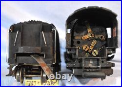 Lionel Prewar #763E & 2226W Diecast Tender Black 1937-42 Needs Work WITH Parts