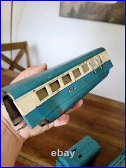 Lionel Prewar Blue Streak Passenger Set 265E 265WX 617 618 619 for Restoration