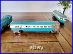 Lionel Prewar Blue Streak Passenger Set 265E 265WX 617 618 619 for Restoration