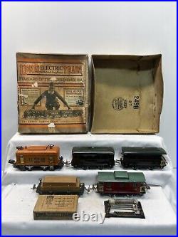 Lionel Prewar Boxed 249B Passenger Freight Set Orange 248 Loco 629 630 831 807