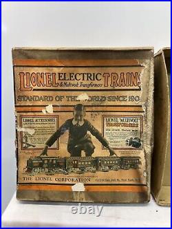 Lionel Prewar Boxed 249B Passenger Freight Set Orange 248 Loco 629 630 831 807