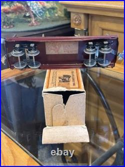 Lionel Prewar Boxed 811 Flat Car Early Maroon with Wood! Nice 1 Owner