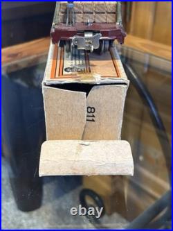 Lionel Prewar Boxed 811 Flat Car Early Maroon with Wood! Nice 1 Owner