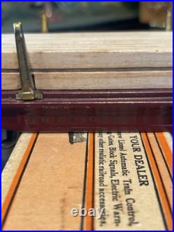 Lionel Prewar Boxed 811 Flat Car Early Maroon with Wood! Nice 1 Owner