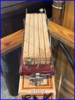 Lionel Prewar Boxed 811 Flat Car Early Maroon with Wood! Nice 1 Owner