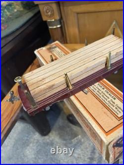 Lionel Prewar Boxed 811 Flat Car Early Maroon with Wood! Nice 1 Owner