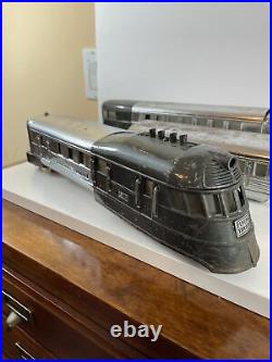 Lionel Prewar Flying Yankee Set #616 (2) #617 #618 Chrome Streamliner Set H